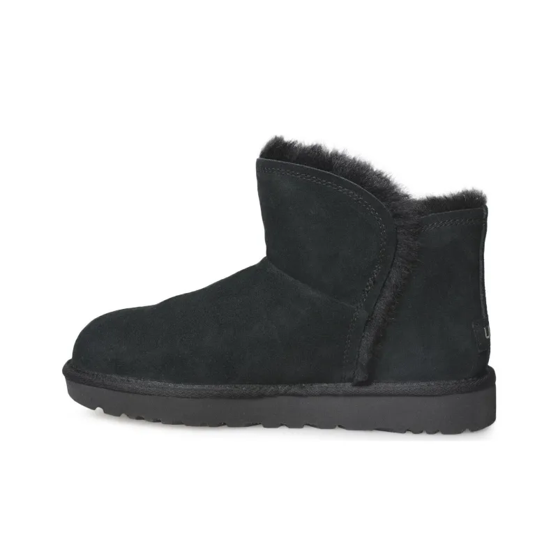UGG Classic Mini Fluff High low Boot 'Black' Women's-0