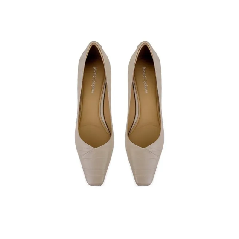 JESSICA SOPHIA Chunky Heel High Heels 4cm Women's-4