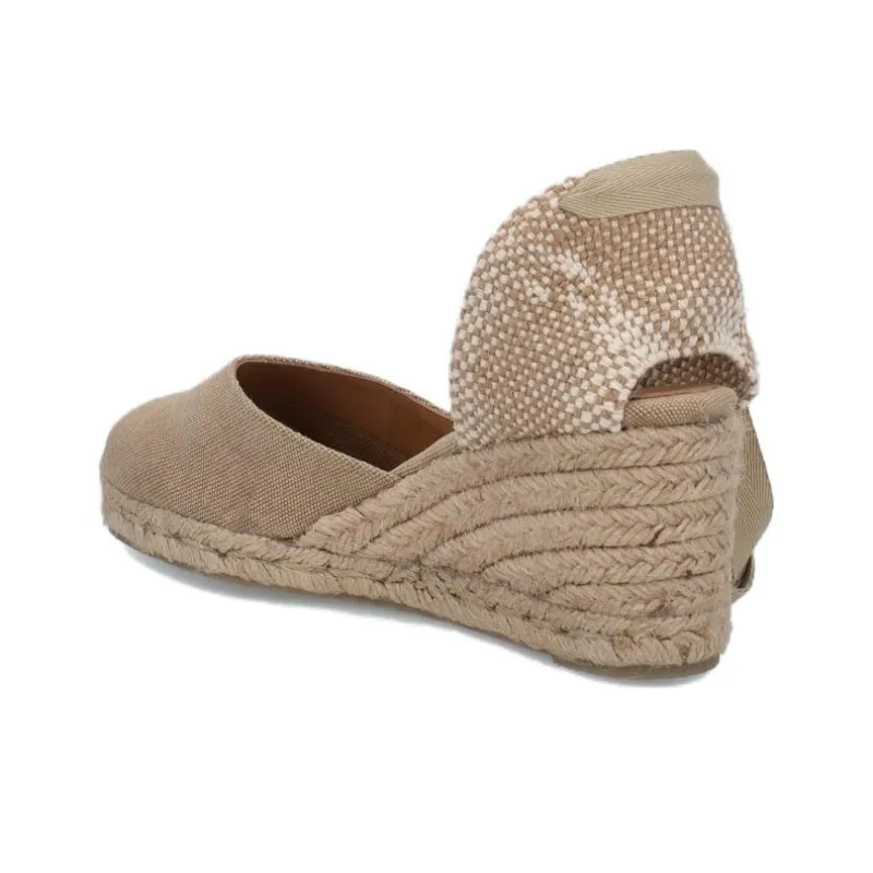 Castañer Wedge Heel High Heels Women's Sand-3