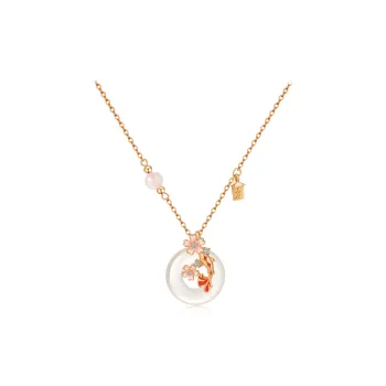 Chinese Jewelry Chalcedony Necklaces Women's