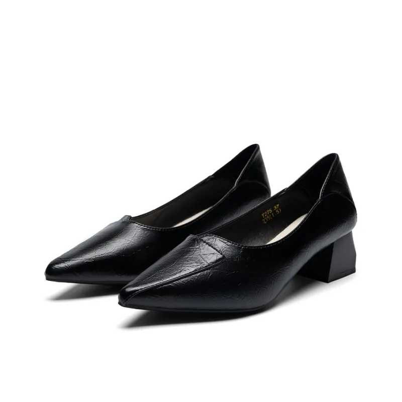 ZHR Chunky Heel High Heels 5cm Women's-14