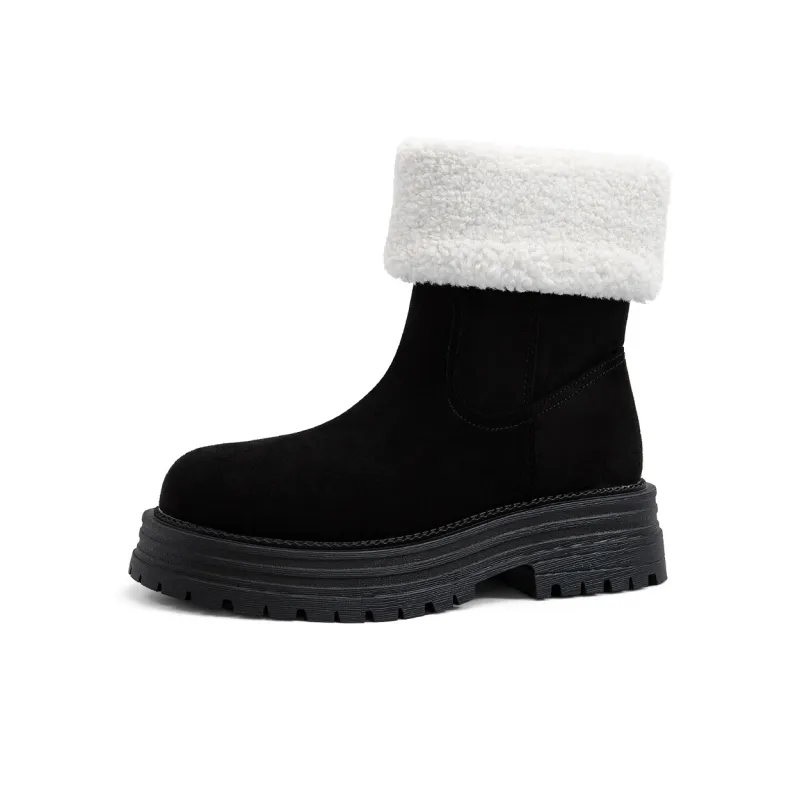 OMS Short Mid-Calf Snow Boots Women's-0
