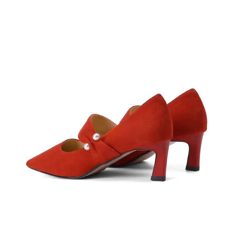 VEDULLAR Slim Heel High Heels 5.5cm Women's-8