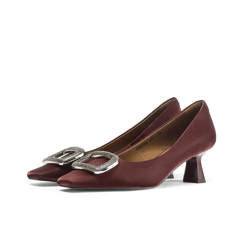 Coup De Foudre Flared Heel High Heels 5.5cm Women's-7