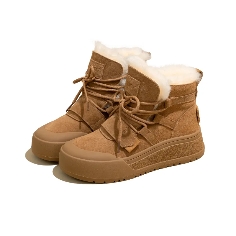 SNOWELF Warm Height Increasing Coverage Short Snow Boots Women's-1