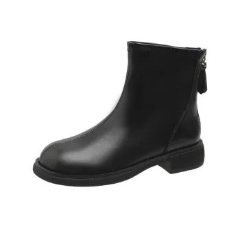 LUNNIFEIYA Ankle Boots Women's Ecru/Black