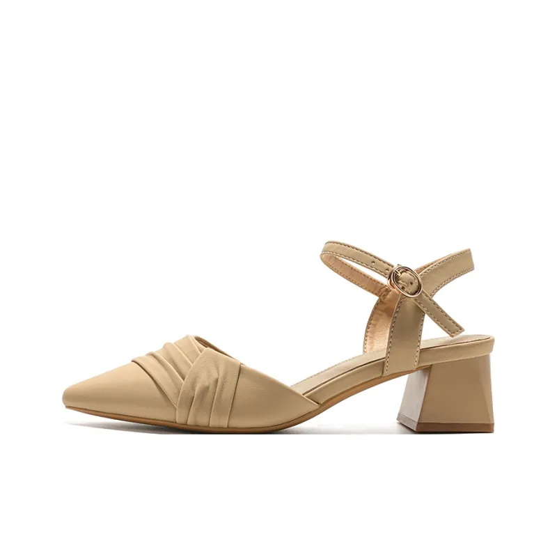 ZHR Block Heel High Heels 4.5cm Women's-12