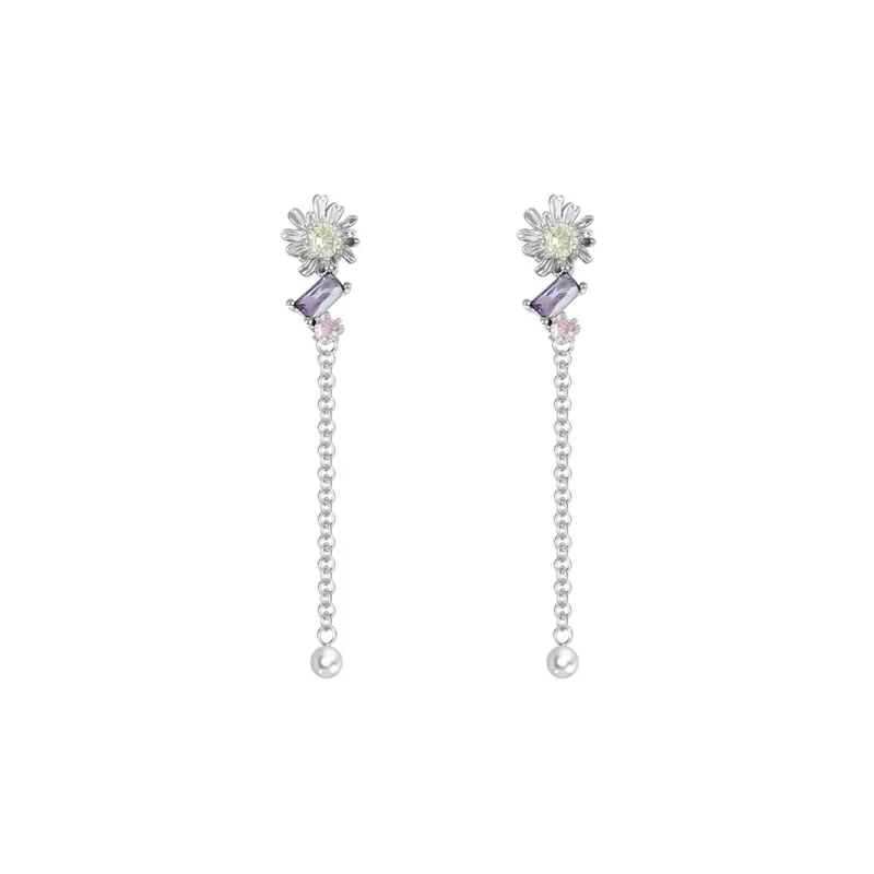 Welcome To The Treasure Zircon Earrings Unisex-12