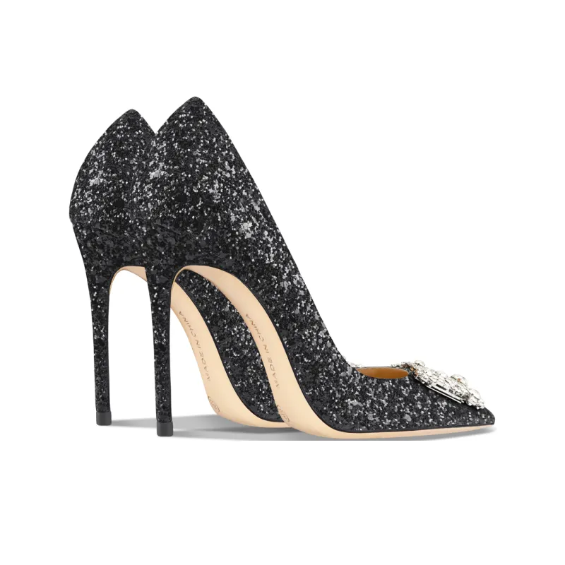 Suyymakk Slim Heel High Heels Women's Black-3