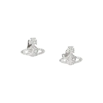 Vivienne Westwood Embellished Logo Engraved Earrings