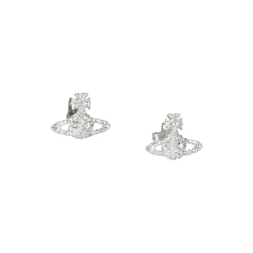 Vivienne Westwood Embellished Logo Engraved Earrings