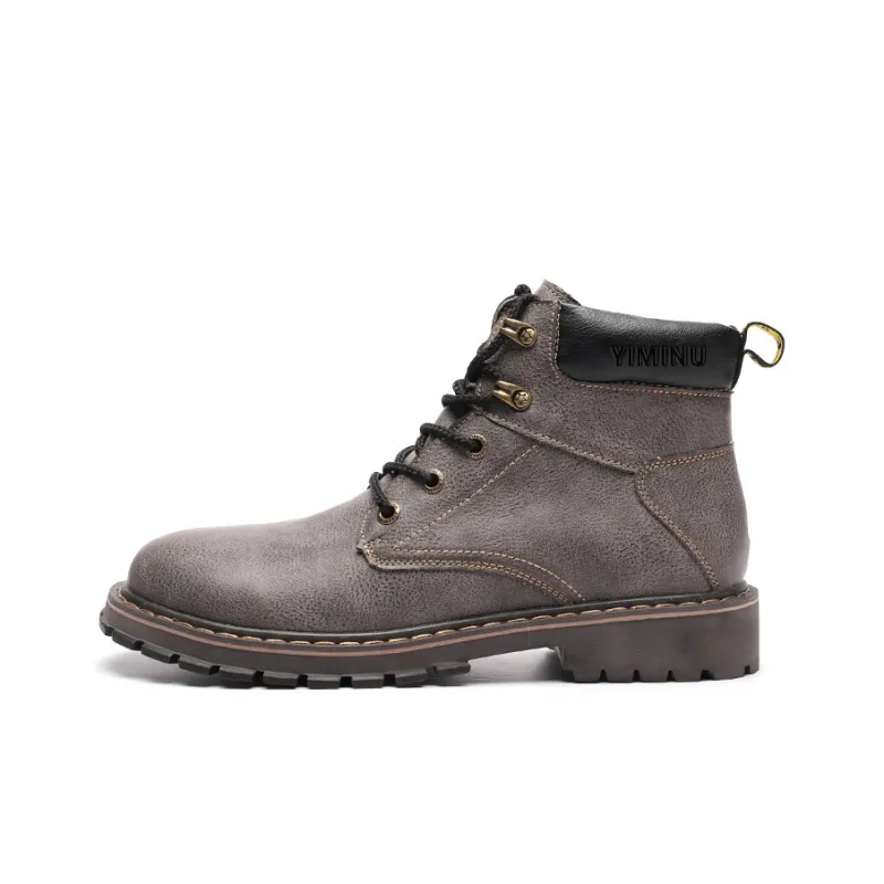 Eminu Martin Boots Men Black/Gray-4