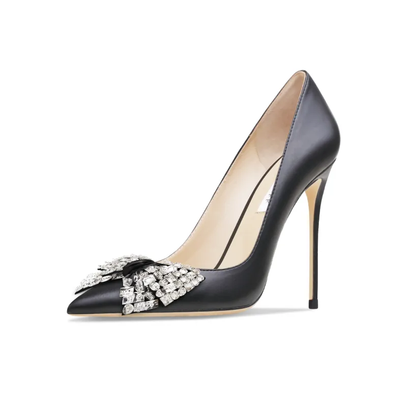 Suyymakk Slim Heel High Heels Women's Black-1