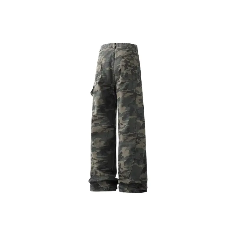 KVIV Jeans Men's Army Green Camouflage-12