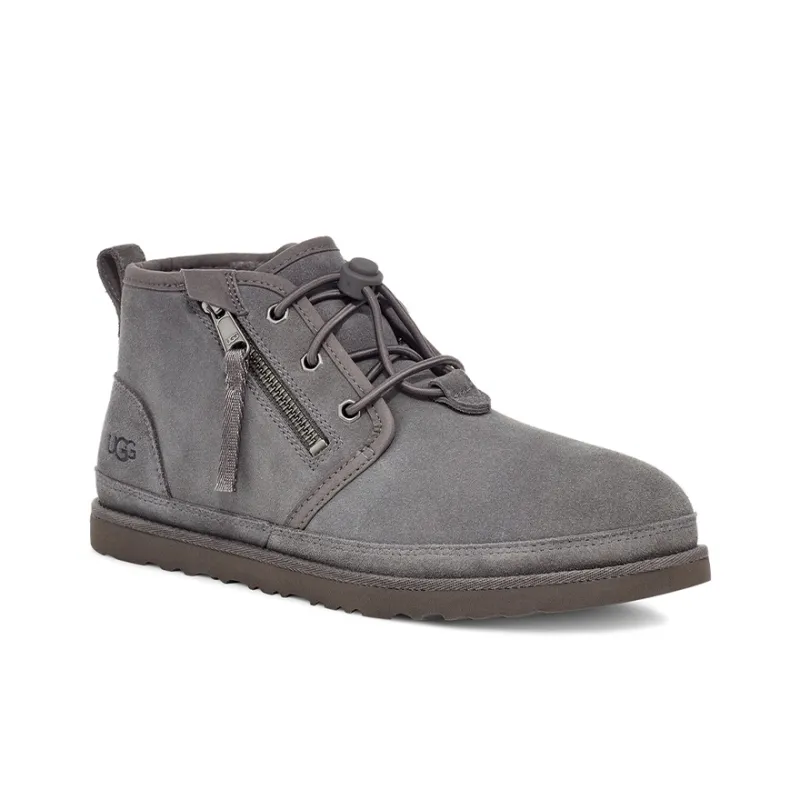 UGG Neumel Adaptive Double Zipper Snow Boots Gray-2