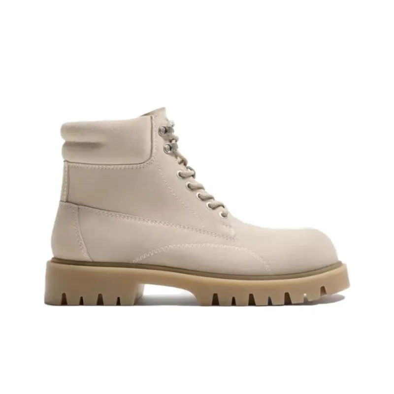 ZARA Martin Boots Men Brown-3