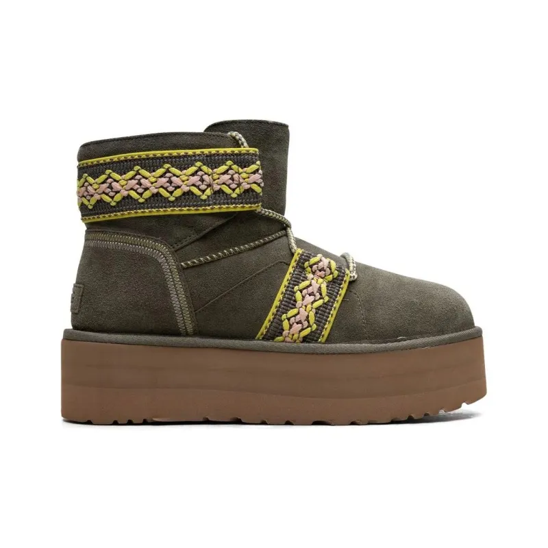 UGG Classic Mini II Braid Platform Boots-1
