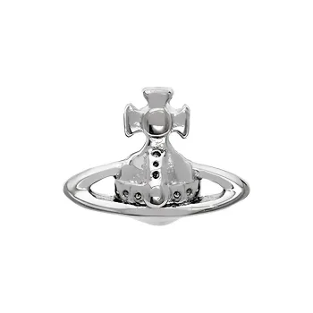 Vivienne Westwood Brass Stud Earrings Unisex Silver