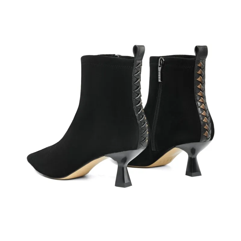 ELLE Ankle Boots Women's Black-2