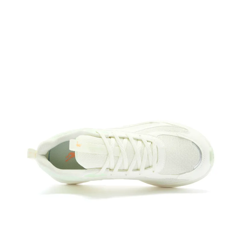 QIAODAN Running Shoes Women's Low Top Ivory Lime Green-3