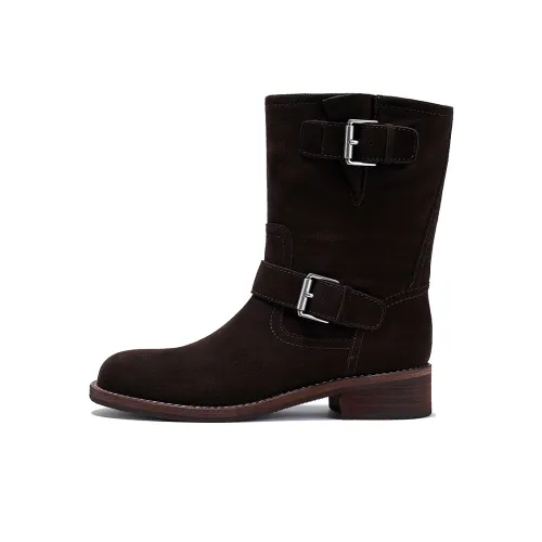 BELLALILY Ankle Boots Women's Khaki, Coffee