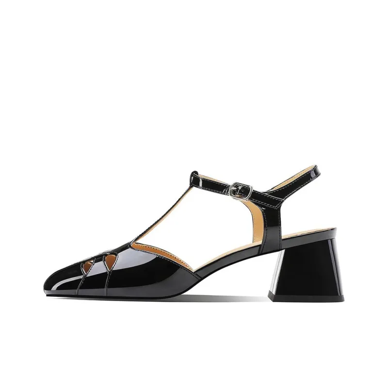 BOSSSUNWEN Chunky Heel High Heels 5cm Women's-1