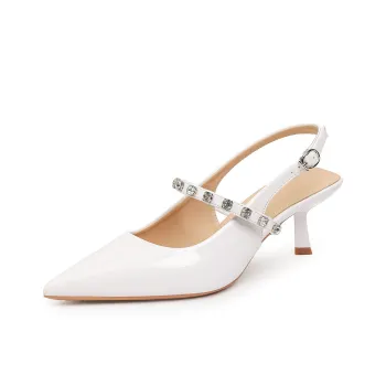 YAFEI XUANYU Slim Heel High Heels 6cm Women's White
