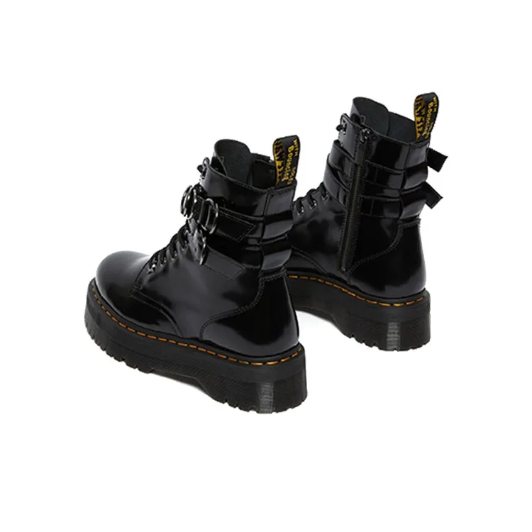 Dr.Martens Jadon Hardware Leather Platform Boots Black-3