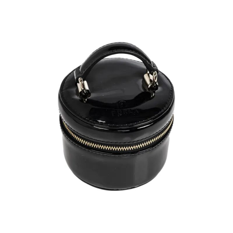 Furla Leather Jewelry Boxes Women's Black-1