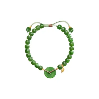 Princess Cui Hetian Jade Bracelets Green Jade Unisex