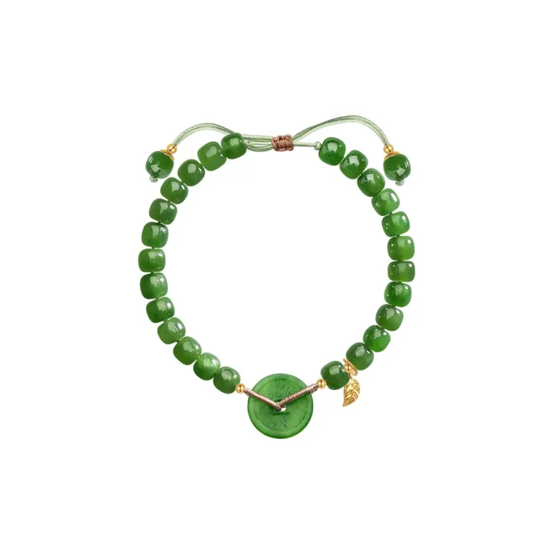 Princess Cui Hetian Jade Bracelets Green Jade Unisex-0