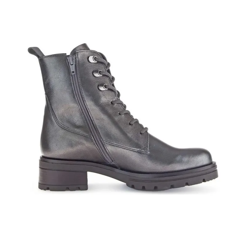 Gabor Comfort Ankle Boots 5cm Women's Silver Gray-1