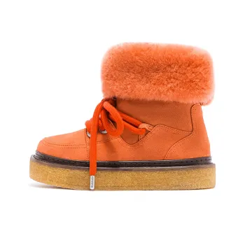 OETZI Ice Man Oz Short Snow Boots Women's Orange
