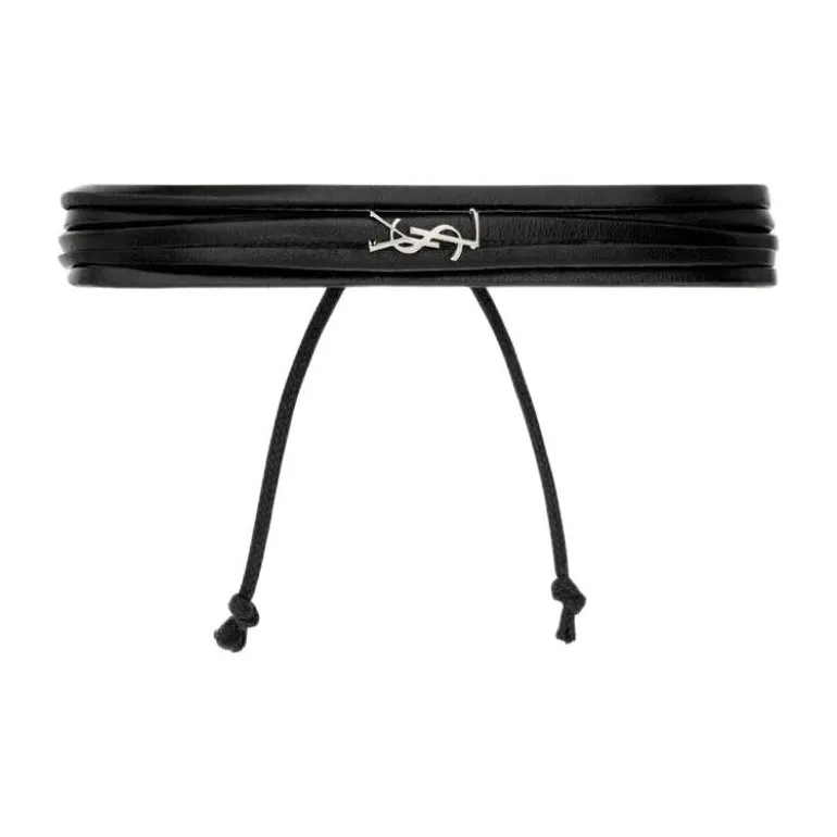 SAINT LAURENT Leather Bracelet-0