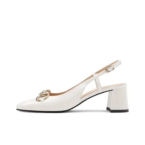 CAMEIDO High Heels Women's Ecru