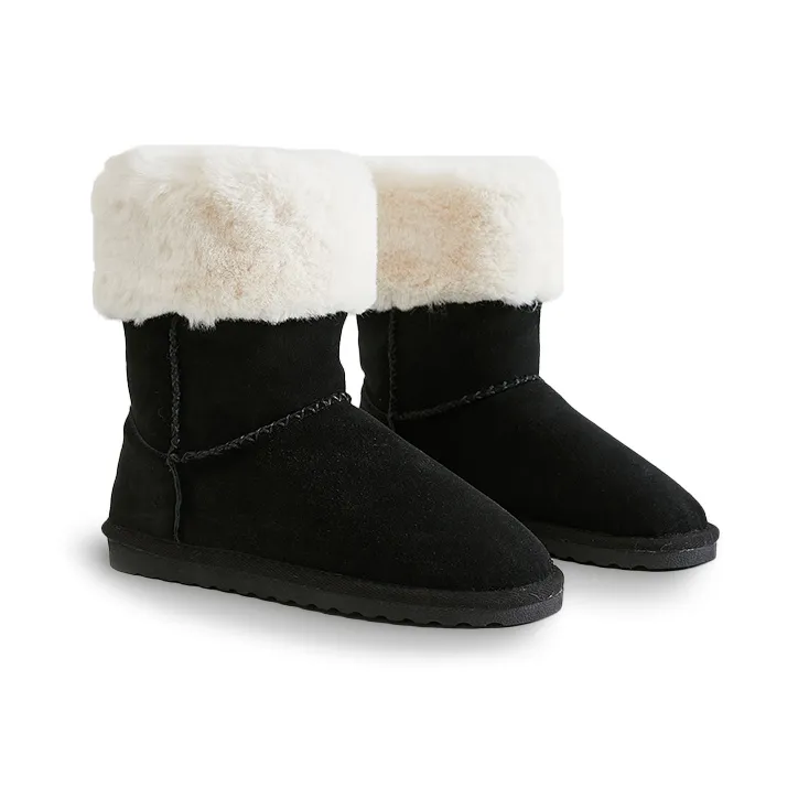 BESTFEEL Short Mid Calf Snow Boots Women's-1