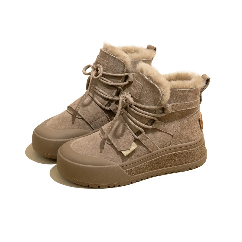 SNOWELF Warm Height Increasing Coverage Short Snow Boots Women's-5