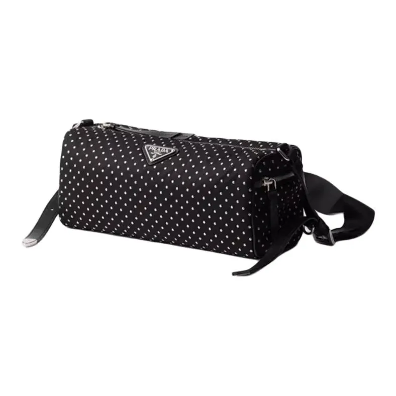 PRADA Recycled Nylon Shoulder Bag Medium Size Women's Black-1