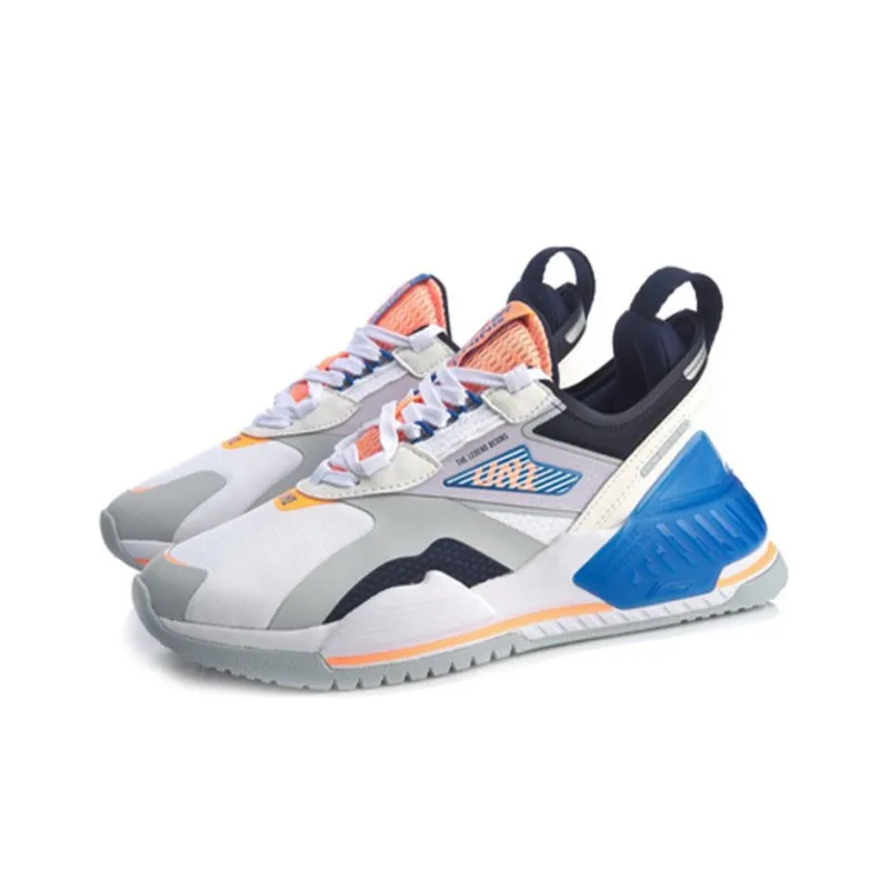 LiNing Mafia T2000 Anti-Slip And Wear-Resistant Lightweight Low-Top Sports Casual Shoes Women's White Blue-2