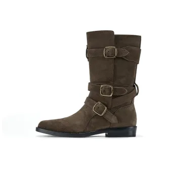 GG-CC Cavalier Boots Fashion Mid-Calf Boots Women's
