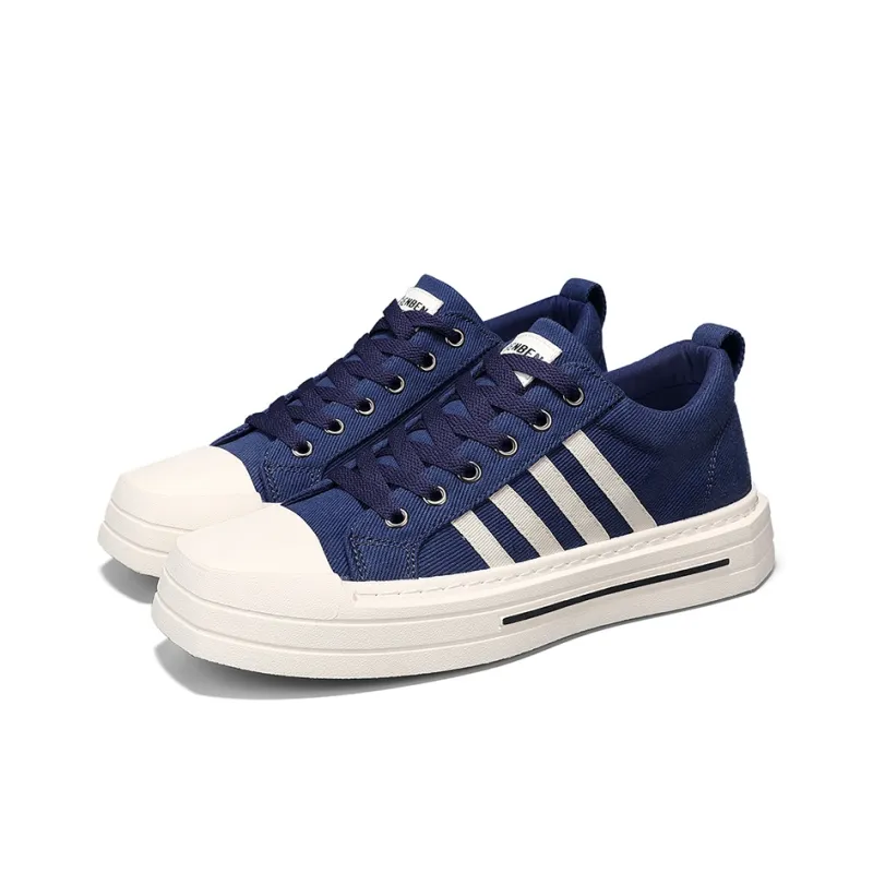 RENBEN Non slip Lightweight Low Top Canvas Shoes Men's-17