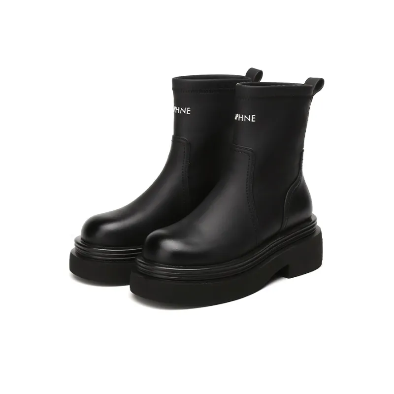 DAPHNE Ankle Boots Women's Black/Khaki-2