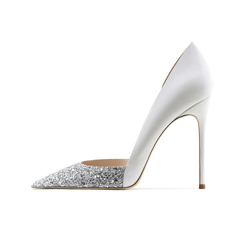 Ganxiaojie High Heels Women's White-0