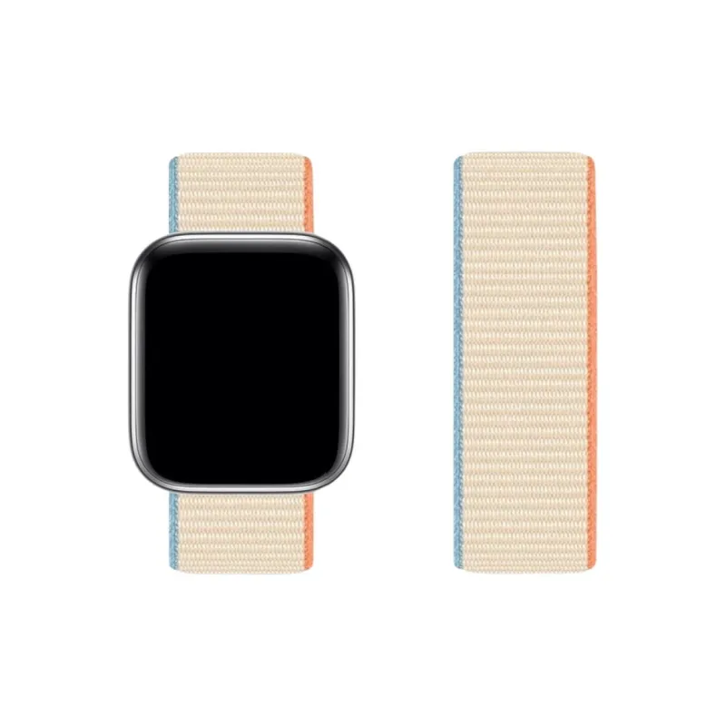 PULAISI Compatibility AppleWatch Ultra1/2/iwatch10/9/8/7/6/SE Apple Compatibility Watch Band Woven Loop Nylon Material-0
