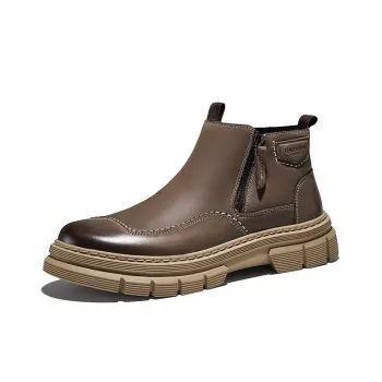 Hautton Ankle Boots Men Umber/Khaki