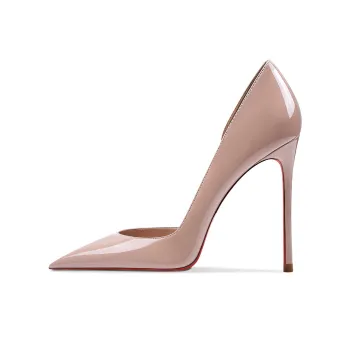 Ganxiaojie Slim Heel High Heels Women's Apricot