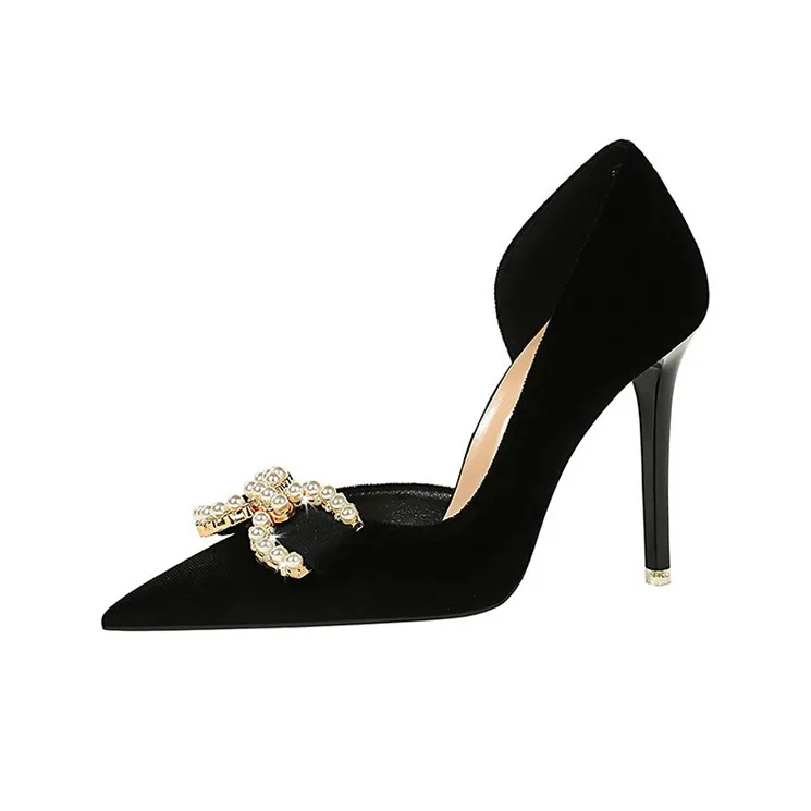 BIGTREE Slim Heel High Heels 10.5cm Women's-0