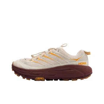 HOKA ONE ONE Mafate Three2 Vanilla Varsity Burgundy