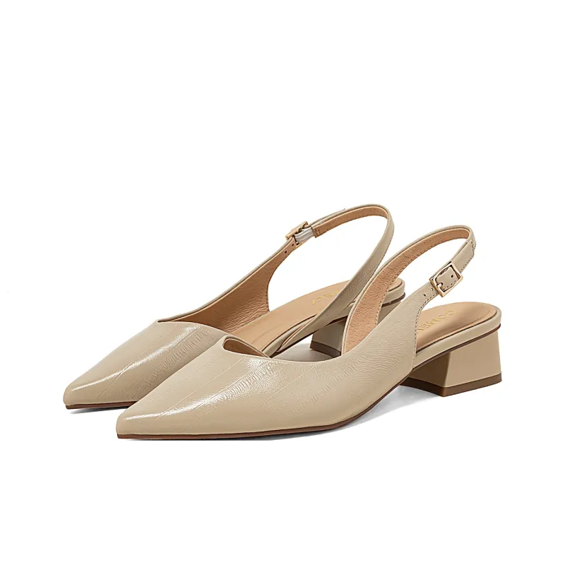 COMELY Chunky Heel High Heels 4.5cm Women's-6