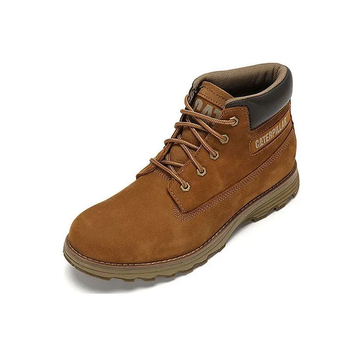CAT Martin Boots Men Brown Yellow-1
